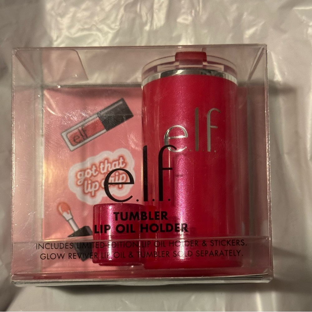 ELF x Stanley tumbler lip oil holder Red Delicious